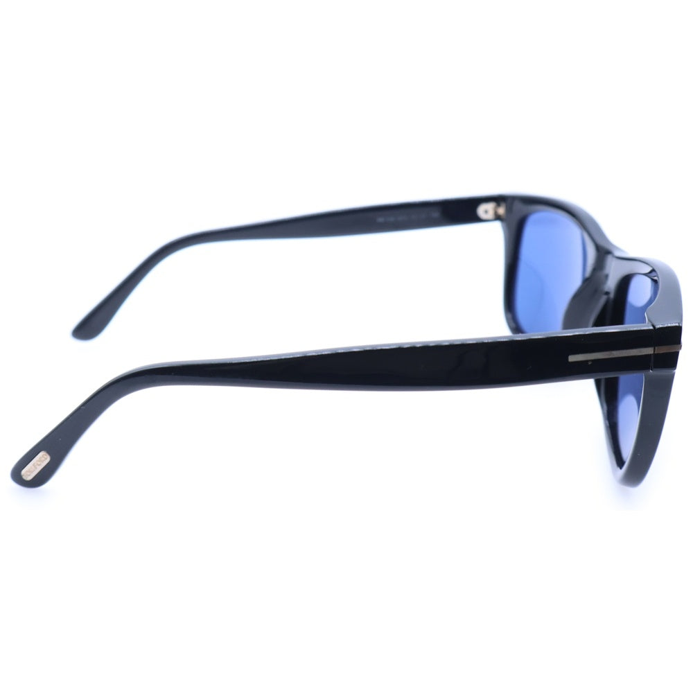 TOM FORD(トムフォード) Leo レオ ブラックフレーム ブルーレンズ ウェリントンサングラス 眼鏡 ブラック TF336 01V