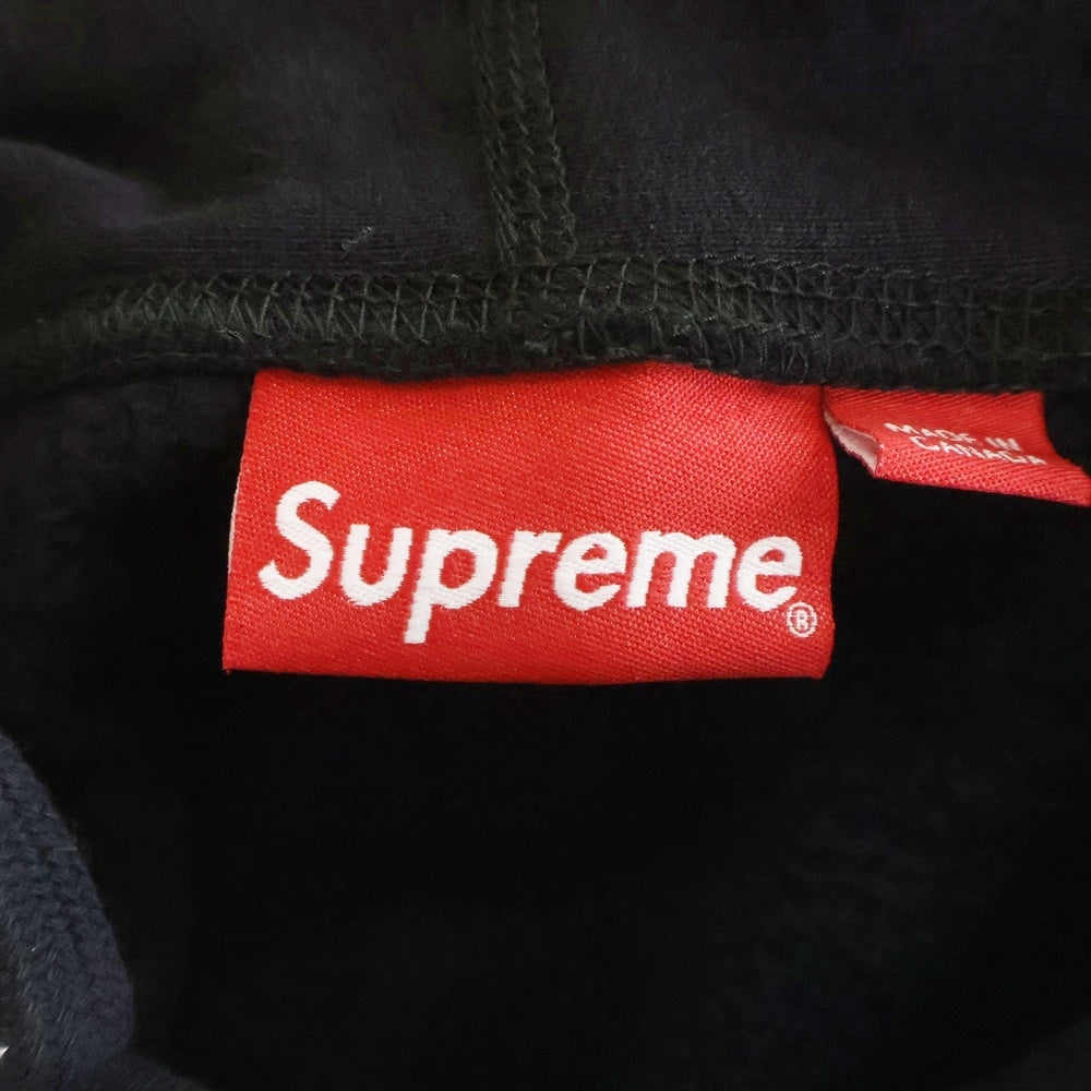 SUPREME(シュプリーム) 21SS ×Swarovski S Logo Hooded Sweatshirt スワロフスキー Sロゴ スウェット プルオーバーパーカー ブラック