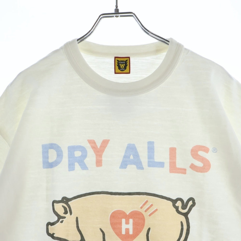 HUMAN MADE(ヒューマンメイド) Pig Graphic Print Tee ピッグ グラフィック プリント クルーネック 半袖Tシャツ カットソー ホワイト HM17TE006