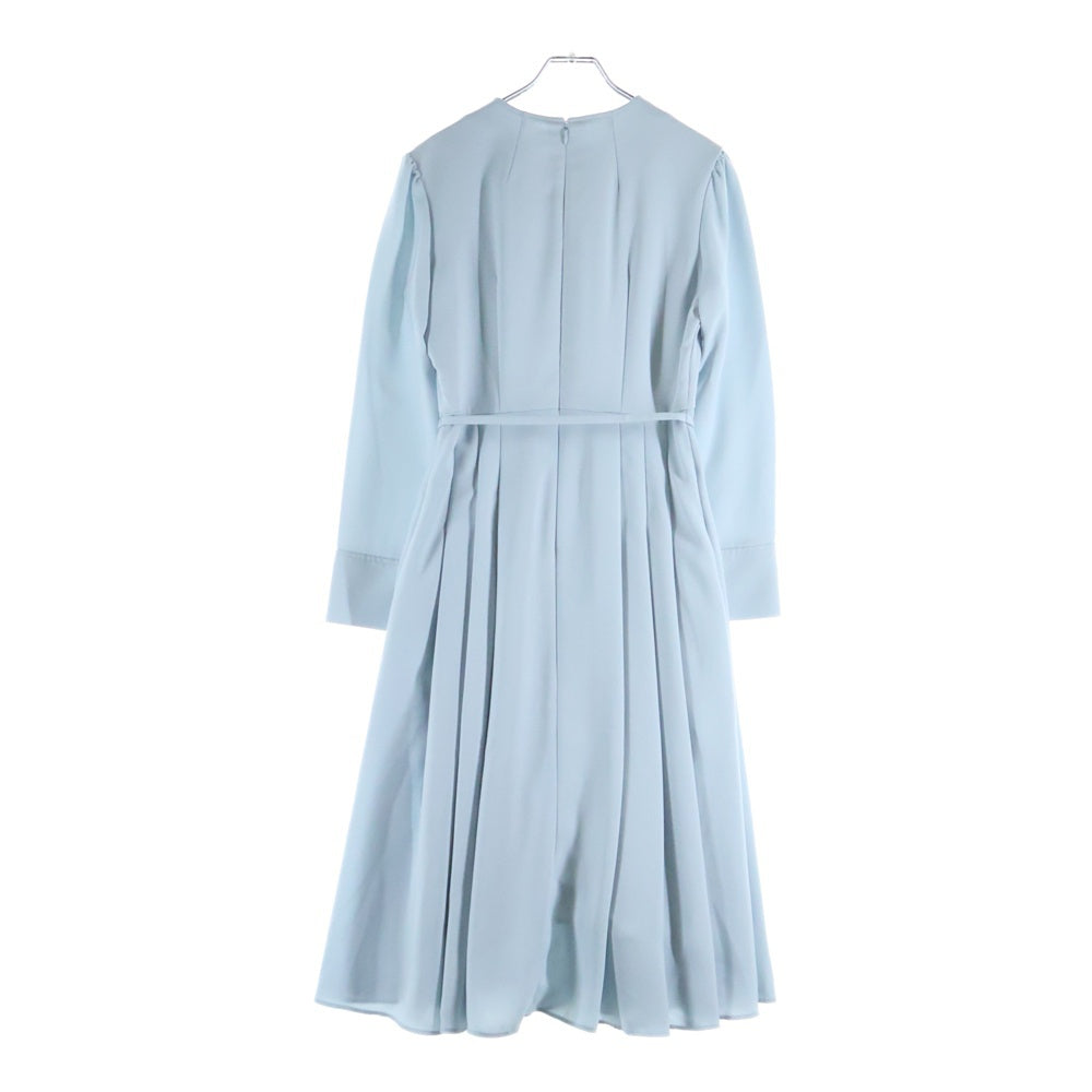 NO BRAND(ノーブランド) CELFORD セルフォード バックサテンプリーツ ワンピース レディース ライトブルー CWF0195034