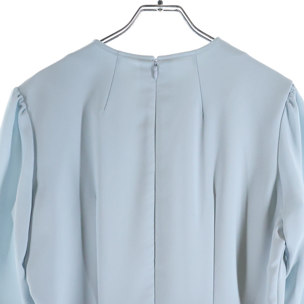 NO BRAND(ノーブランド) CELFORD セルフォード バックサテンプリーツ ワンピース レディース ライトブルー CWF0195034