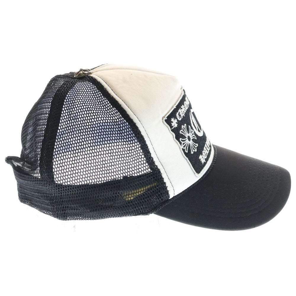 CHROME HEARTS(クロムハーツ) OLD HOLLYWOOD CH TRUCKER CAP オールド ハリウッド CH トラッカーメッシュキャップ 帽子 ブラック/ホワイト
