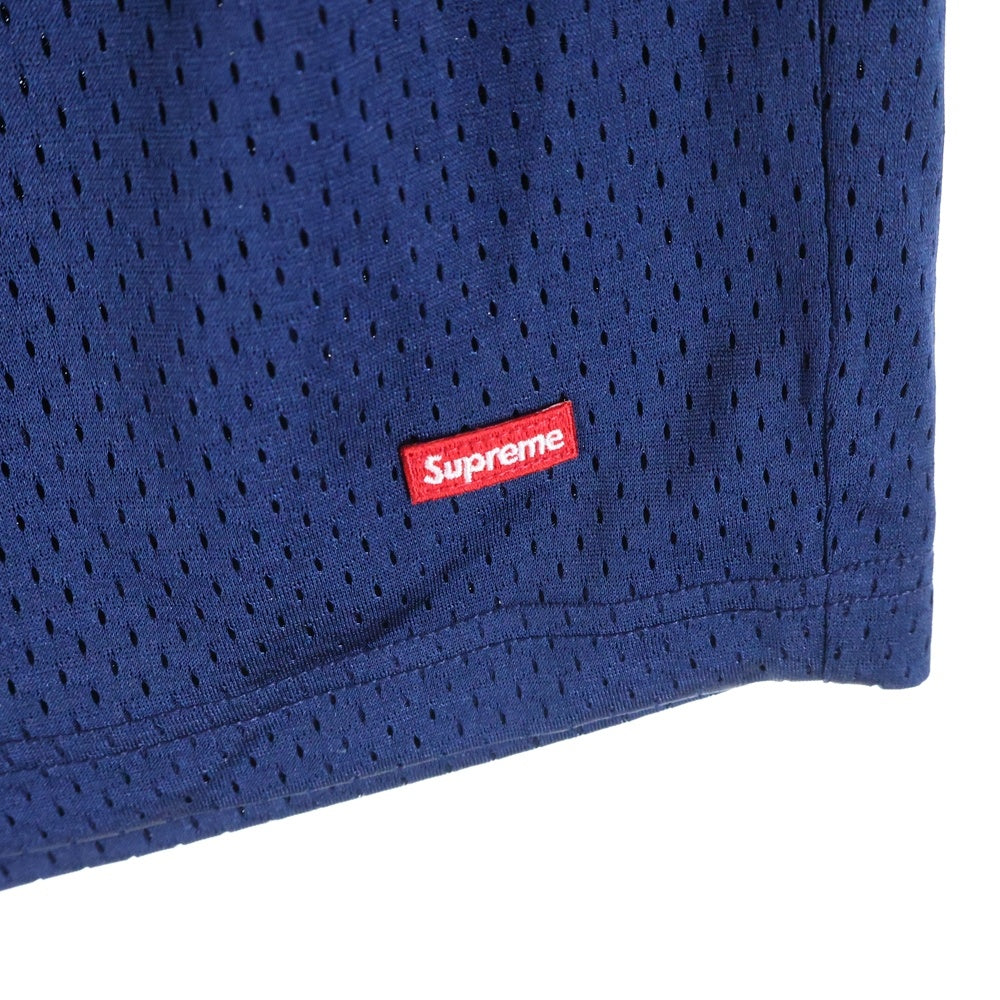 SUPREME(シュプリーム) 24SS Small Box Logo Baggy Mesh Short Pants スモールボックスロゴ バギーメッシュショートパンツ ネイビー