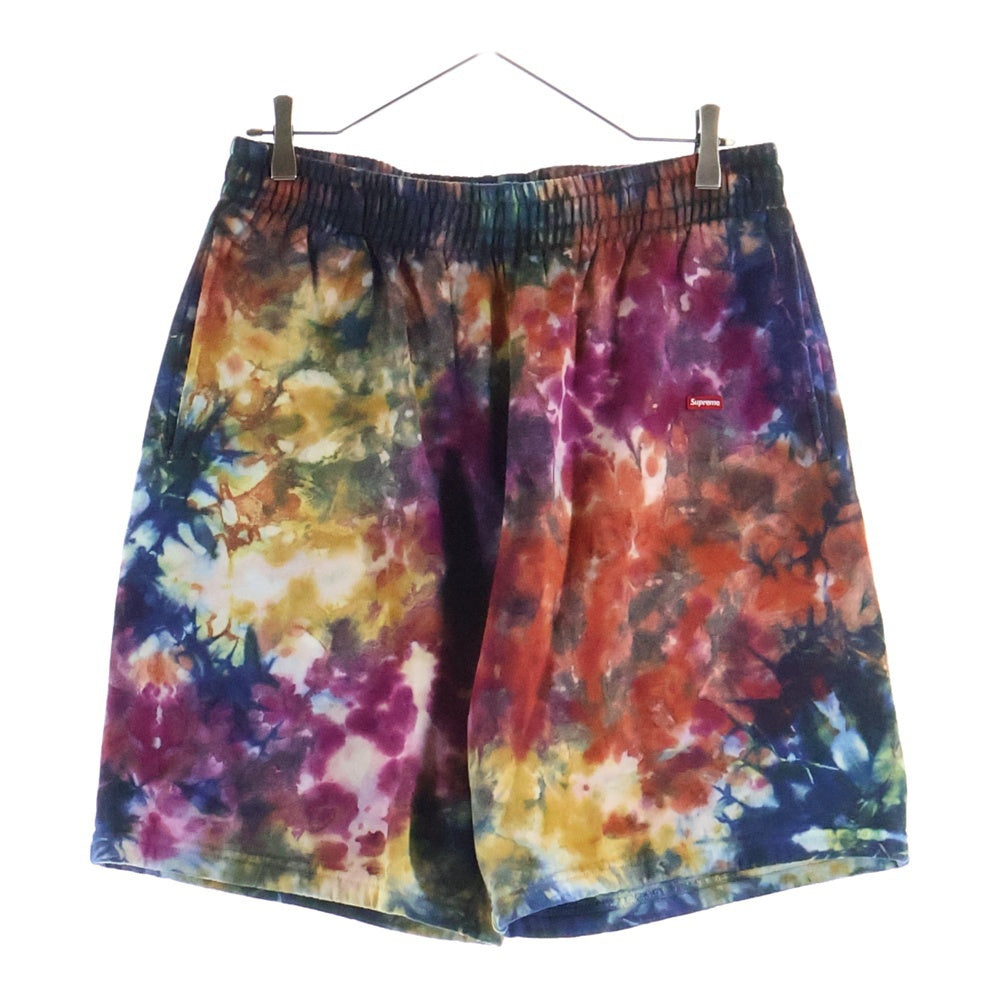 SUPREME(シュプリーム) Overdyed Small Box Sweatshort スモールボックスロゴ タイダイ柄 ショートパンツ マルチカラー