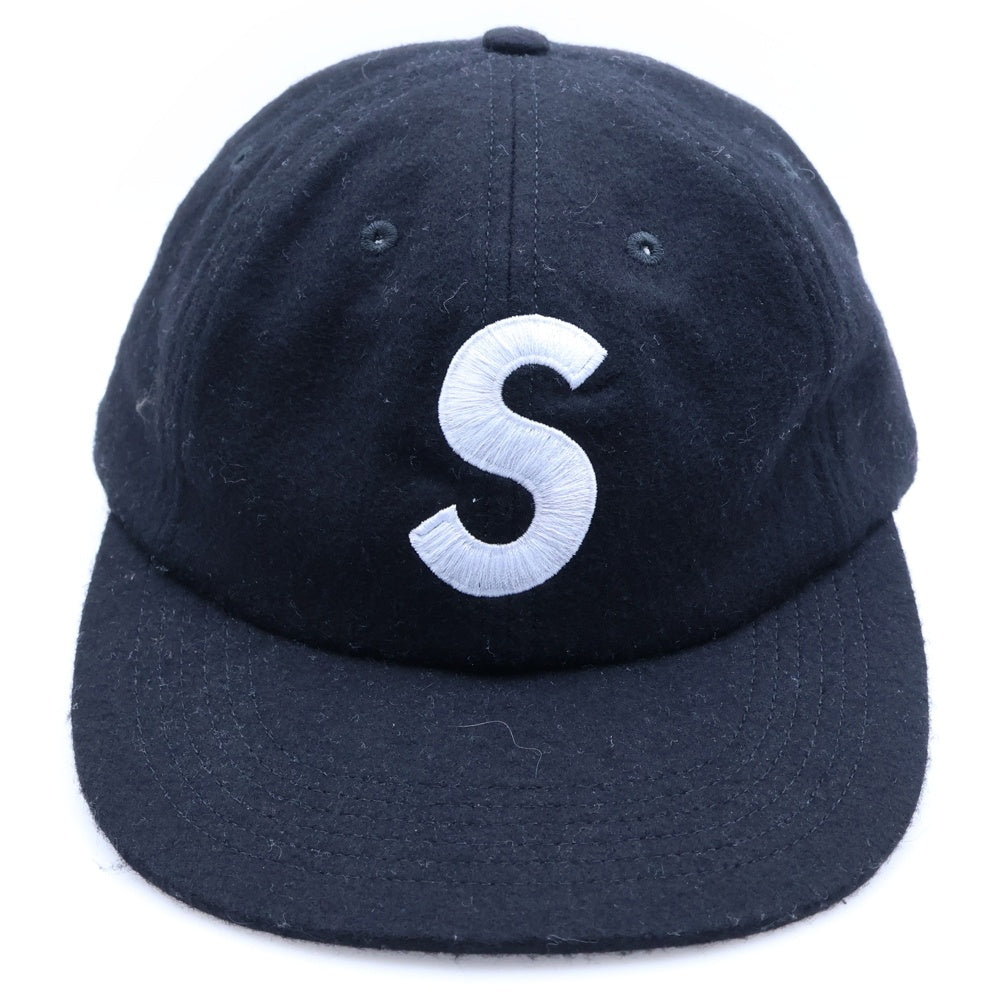 SUPREME(シュプリーム) S Logo 6-Panel Wool Cap Sロゴ 6パネル ウールキャップ 帽子 ブラック