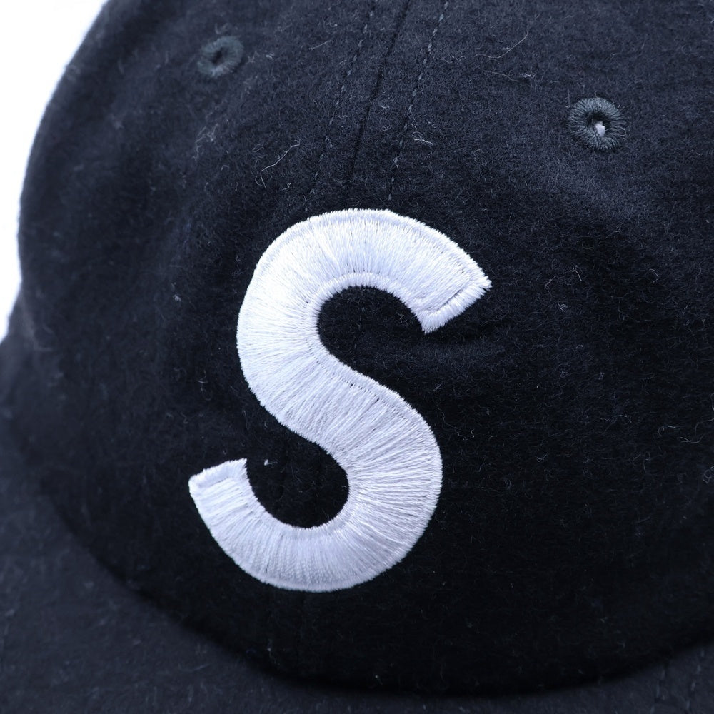 SUPREME(シュプリーム) S Logo 6-Panel Wool Cap Sロゴ 6パネル ウールキャップ 帽子 ブラック