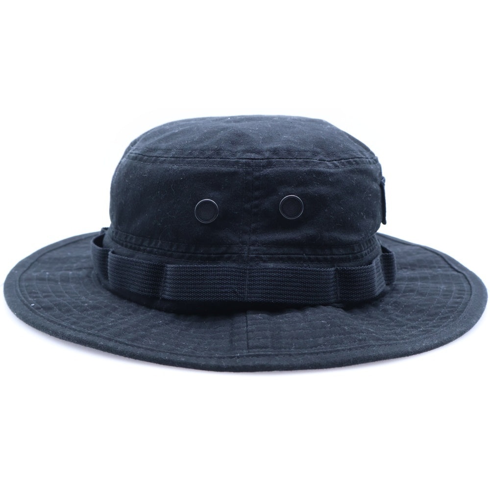 SUPREME(シュプリーム) Military Boonie Box Logo ボックスロゴ ミリタリー バケットハット 帽子 ブラック