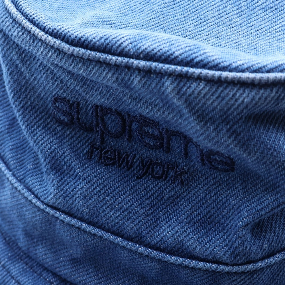 SUPREME(シュプリーム) Classic Logo Crusher クラシックロゴ クラッシャーデニムバケットハット インディゴ