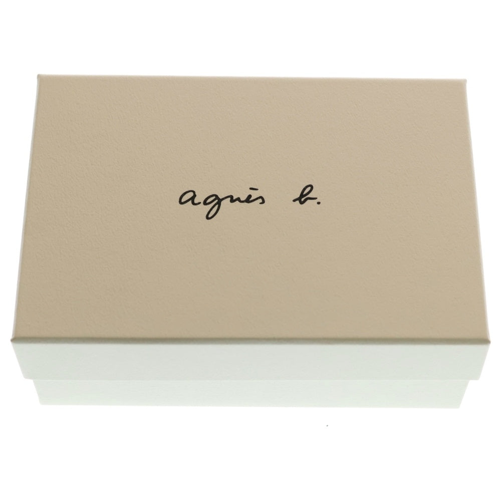 agnes b.(アニエスベー) カーフレザー 3つ折り コンパクトウォレット レッド P303VCU7-489
