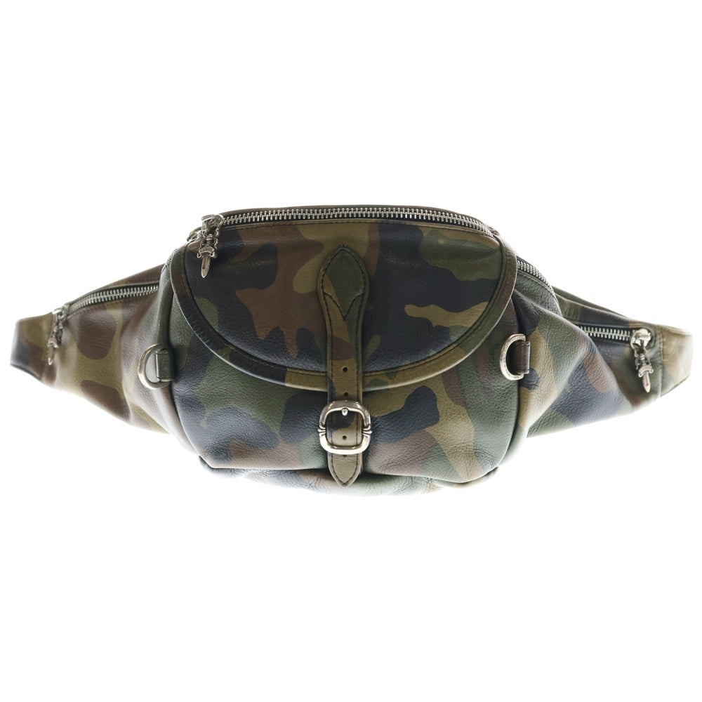 CHROME HEARTS(クロムハーツ) #1 SNAT PACK CAMO スナットパック カモフラ総柄レザーウエストバッグ カーキ