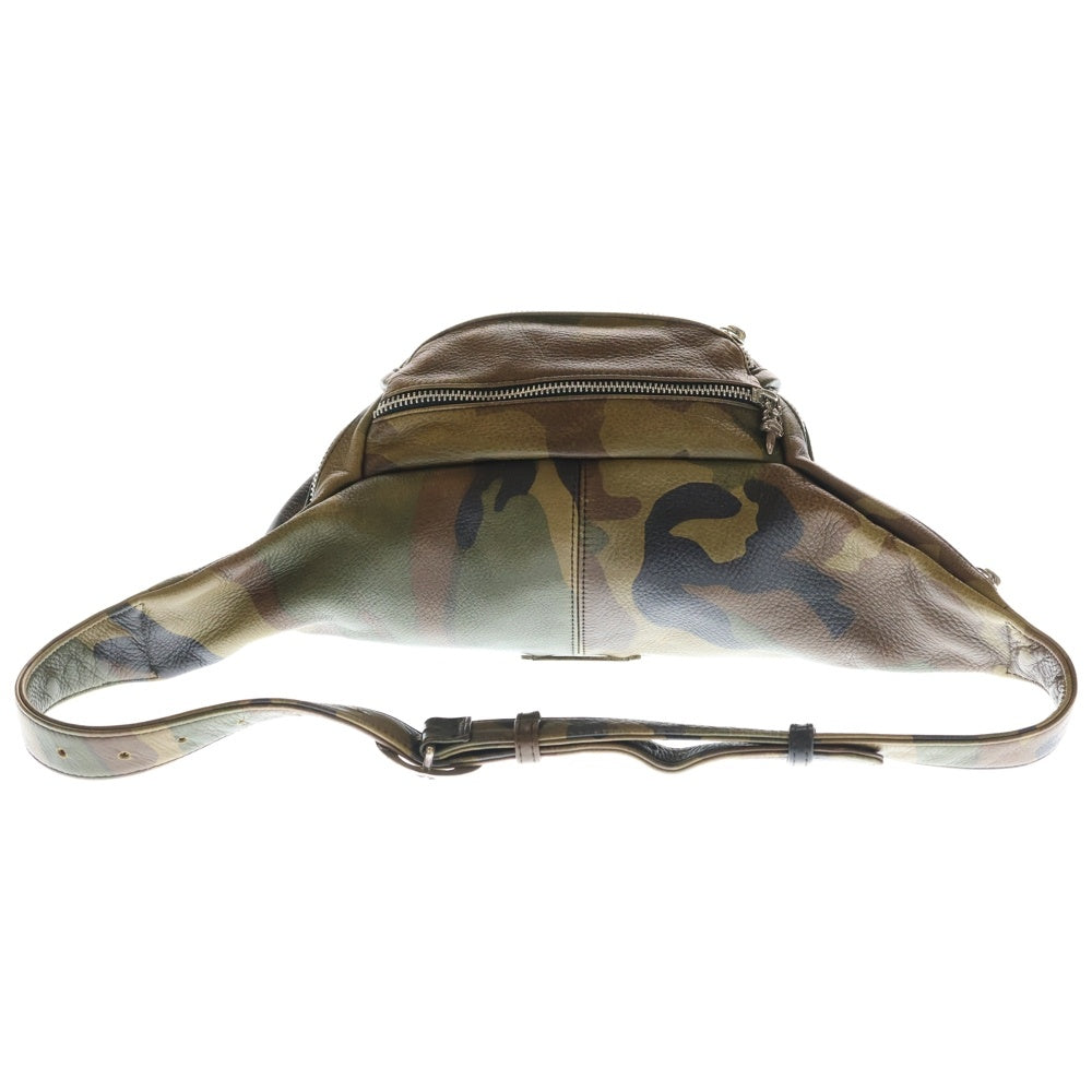 CHROME HEARTS(クロムハーツ) #1 SNAT PACK CAMO スナットパック カモフラ総柄レザーウエストバッグ カーキ
