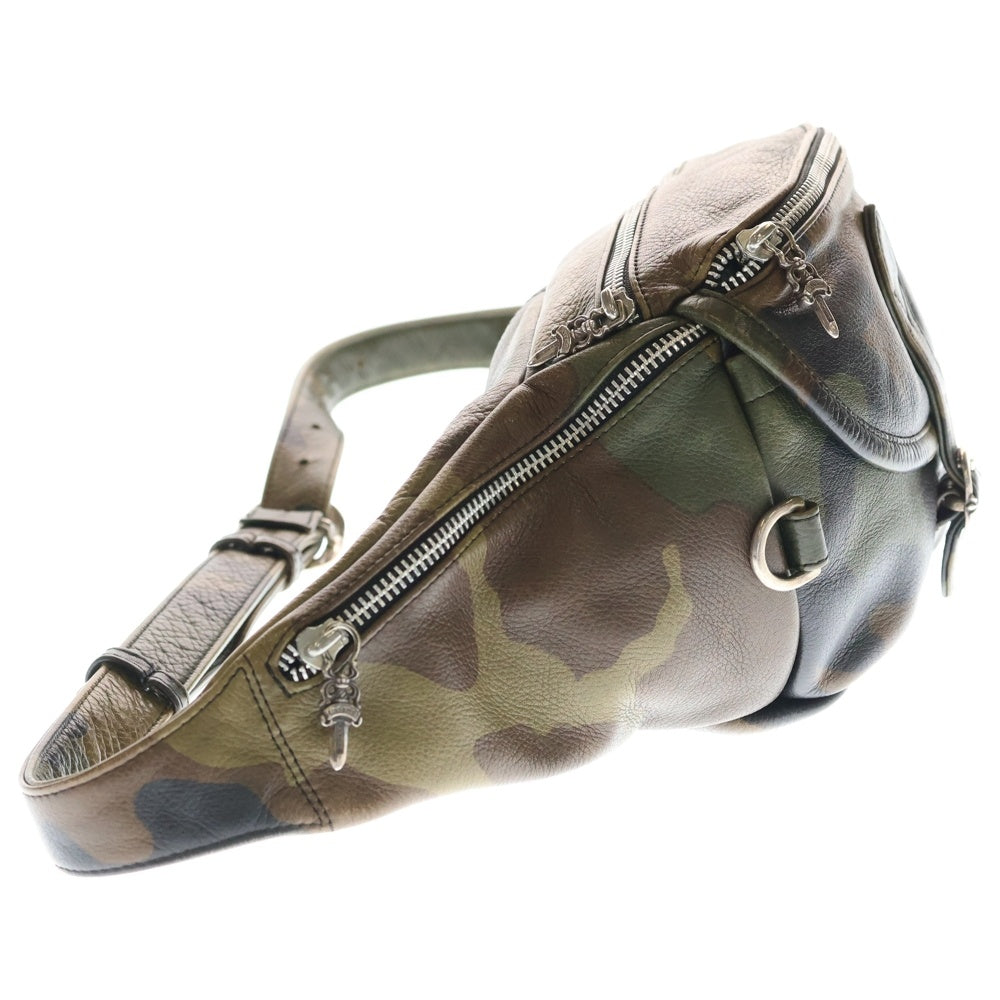 CHROME HEARTS(クロムハーツ) #1 SNAT PACK CAMO スナットパック カモフラ総柄レザーウエストバッグ カーキ