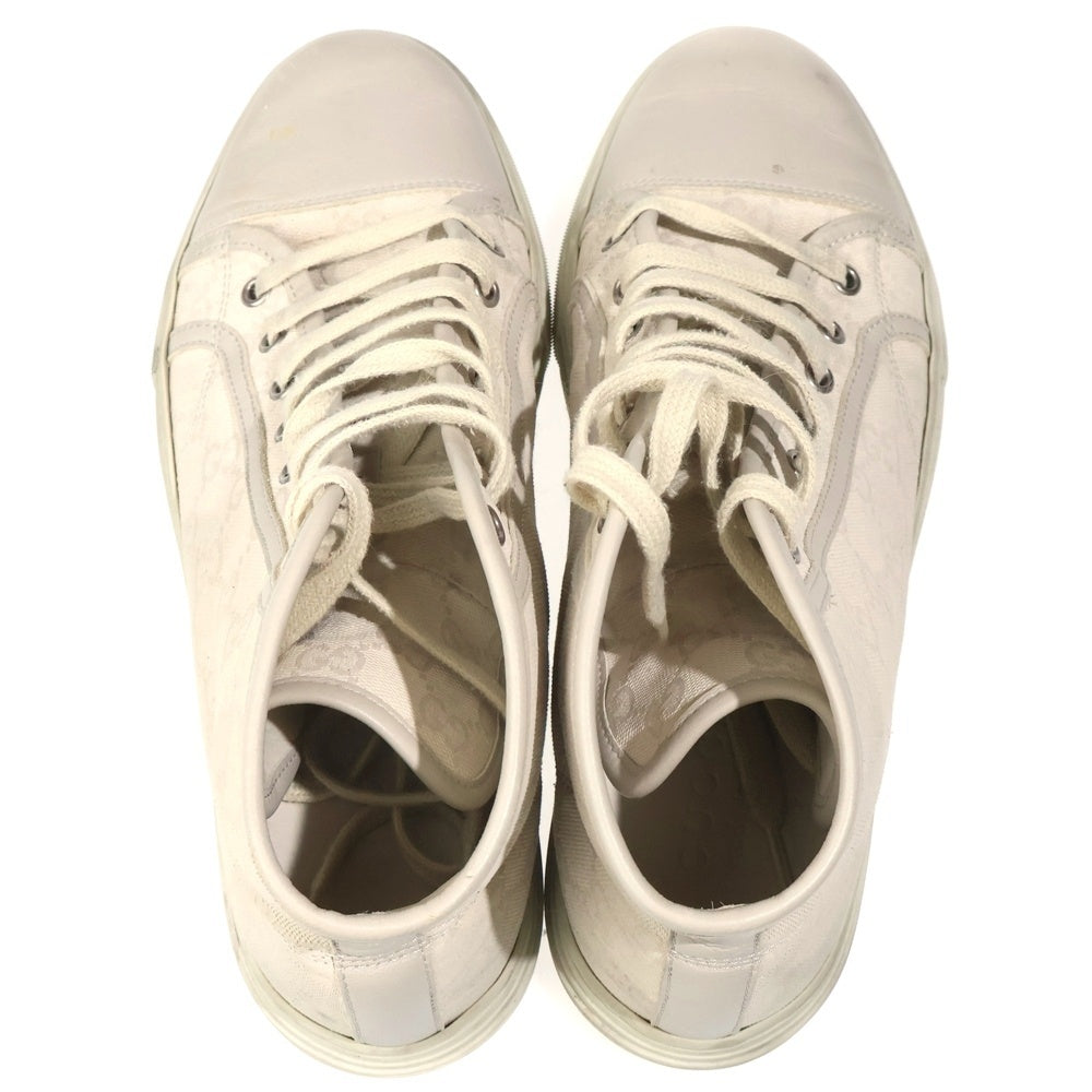 GUCCI(グッチ) GGキャンバス ハイカットスニーカー アイボリー 426188