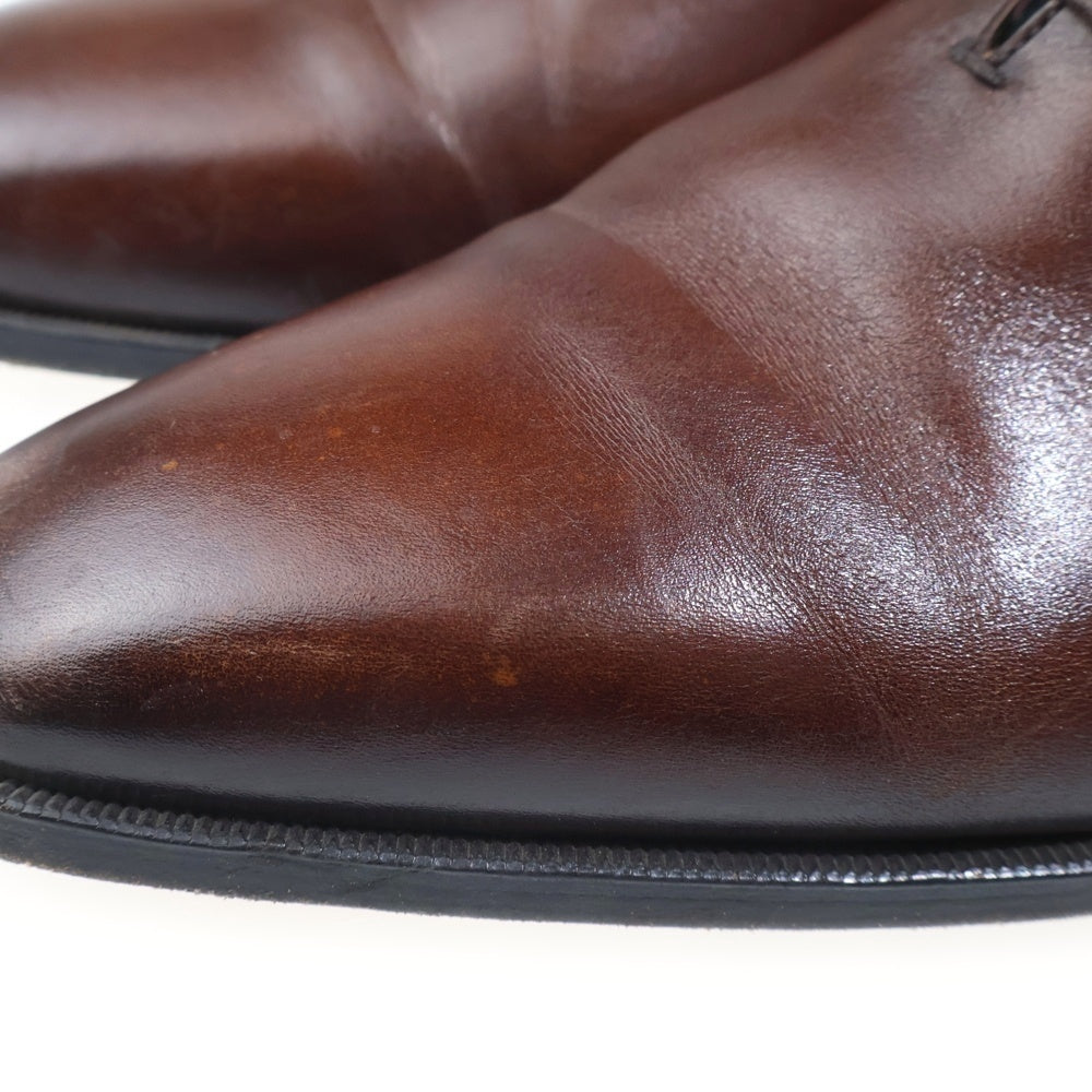 Berluti(ベルルッティ) アレッサンドロ スカーズ カリグラフィ型押し レザーシューズ 革靴 ブラウン 4690