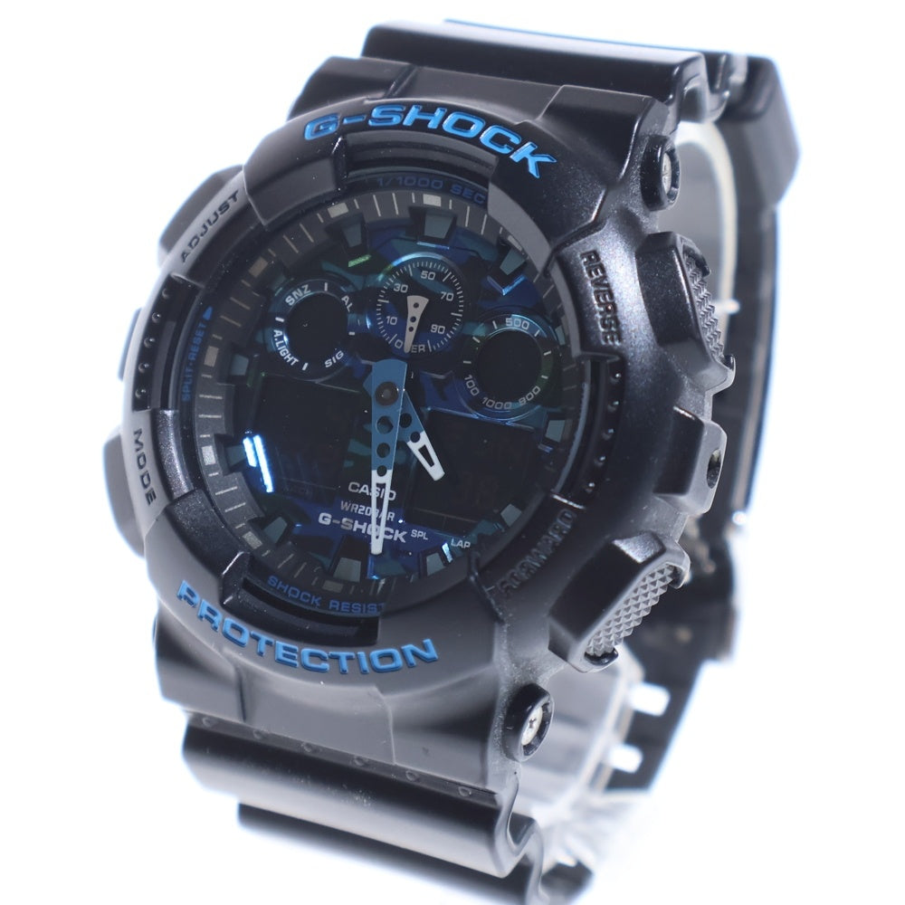 CASIO G-SHOCK(カシオ ジーショック) GA100-CB デジアナ ブルー