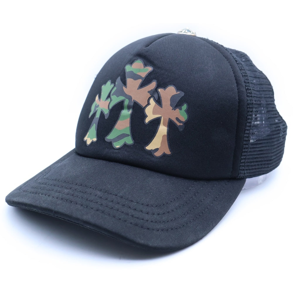 CHROME HEARTS(クロムハーツ) King Taco Mesh Trucker フロントプリント メッシュトラッカーキャップ ブラック/カーキ