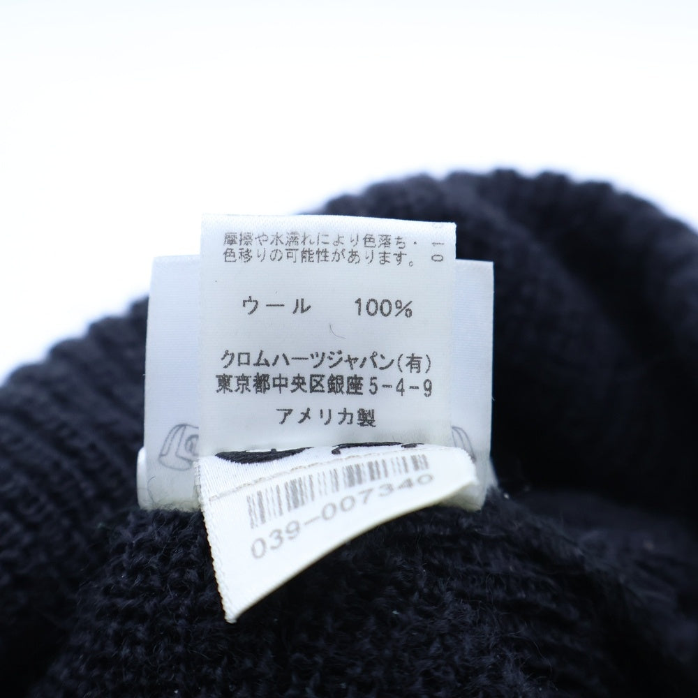 CHROME HEARTS(クロムハーツ) WOOL WATCH CAP CHプラス刺繍ウールビーニー ニットキャップ 帽子 ブラック