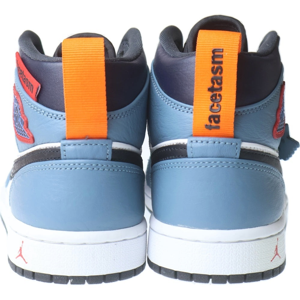 NIKE(ナイキ) ×FACETASM Air Jordan 1 Mid ファセッタズム エアジョーダン1 ミッドカットスニーカー ライトブルー レディース US5.5/24cm CU2802-100