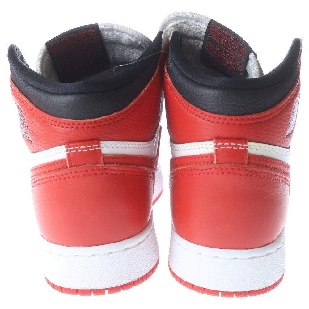 NIKE(ナイキ) GS Air Jordan 1 High OG Heritage GS エアジョーダン1 OG ヘリテージ ハイカットスニーカー レッド レディース US5Y/23.5cm 575441-161
