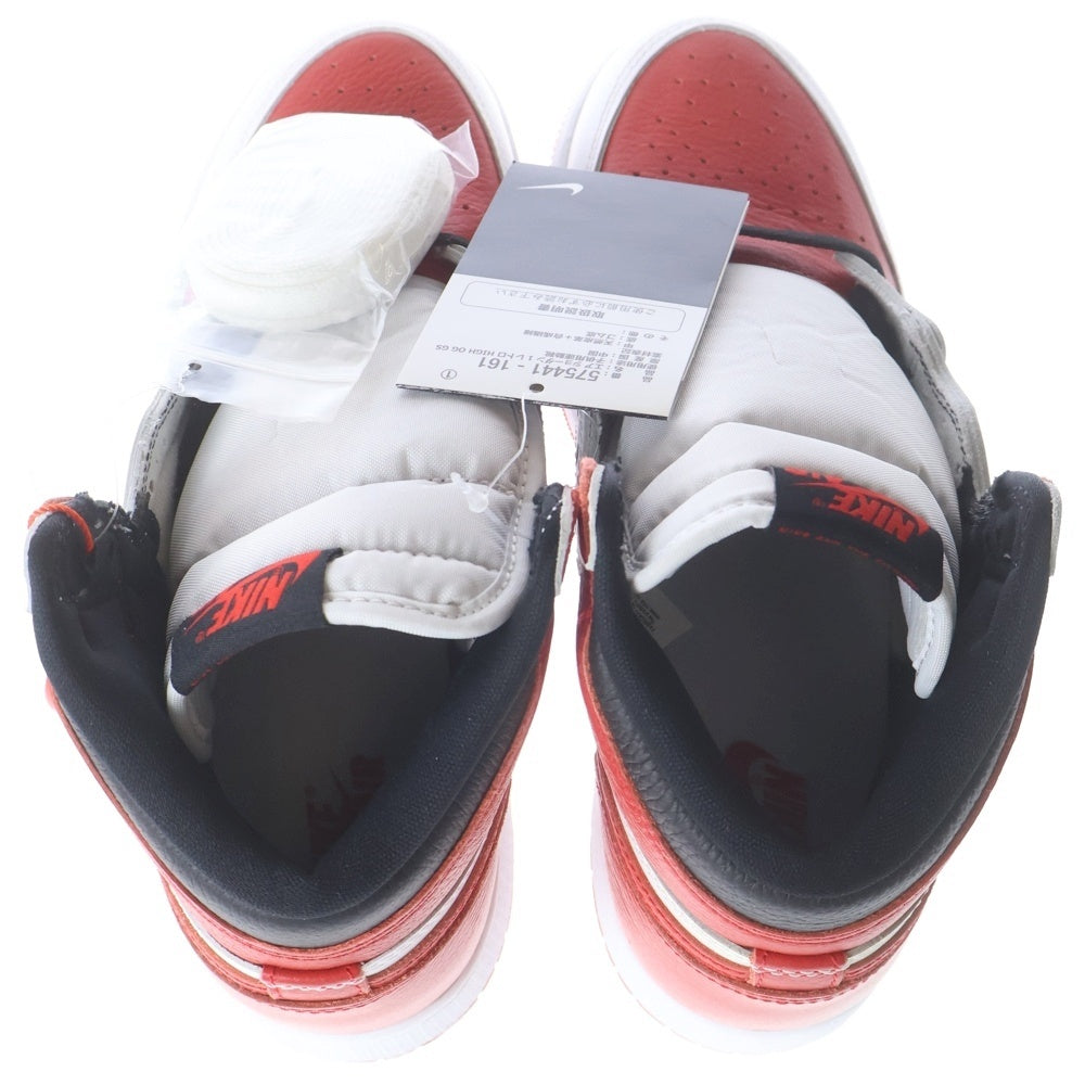 NIKE(ナイキ) GS Air Jordan 1 High OG Heritage GS エアジョーダン1 OG ヘリテージ ハイカットスニーカー レッド レディース US5Y/23.5cm 575441-161