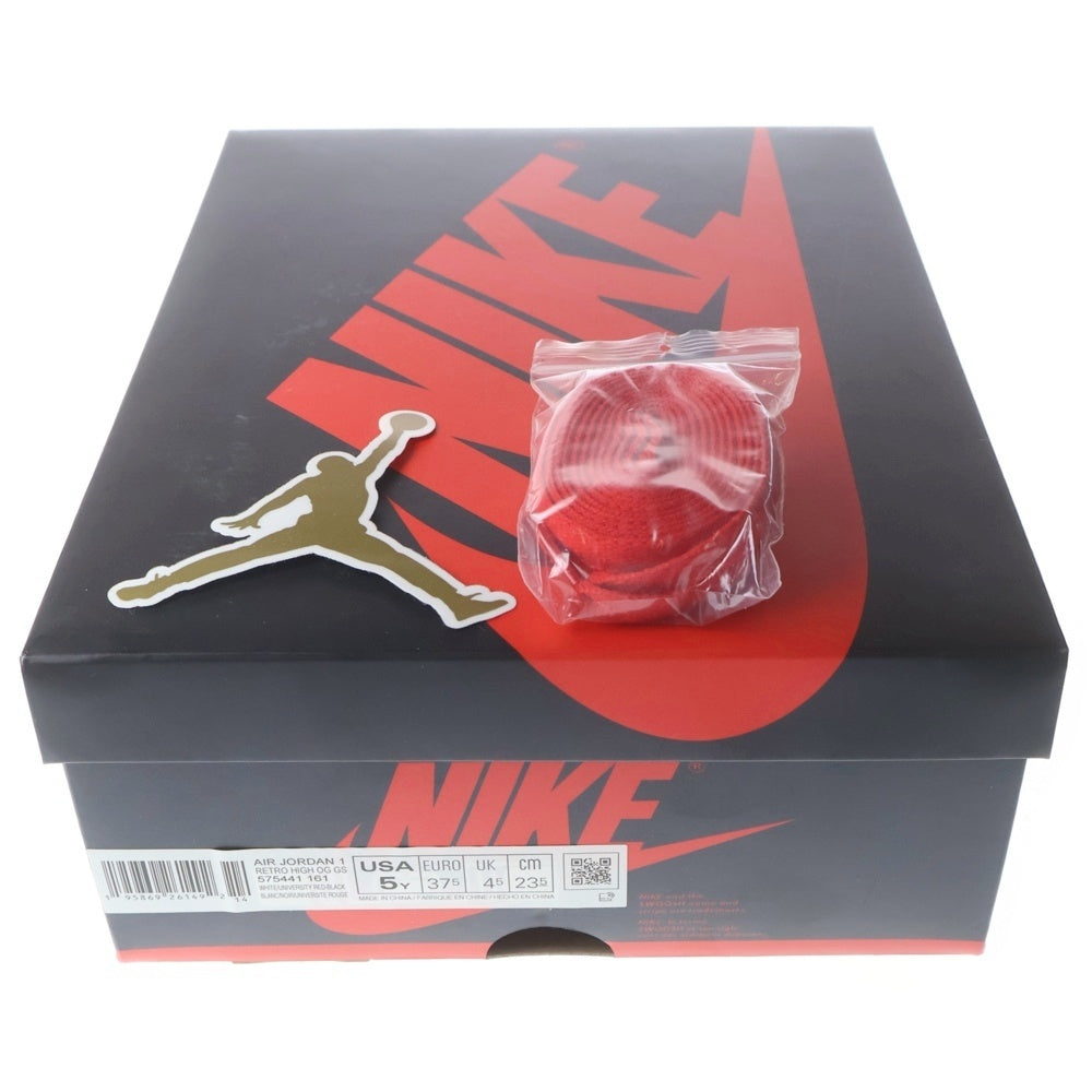 NIKE(ナイキ) GS Air Jordan 1 High OG Heritage GS エアジョーダン1 OG ヘリテージ ハイカットスニーカー レッド レディース US5Y/23.5cm 575441-161