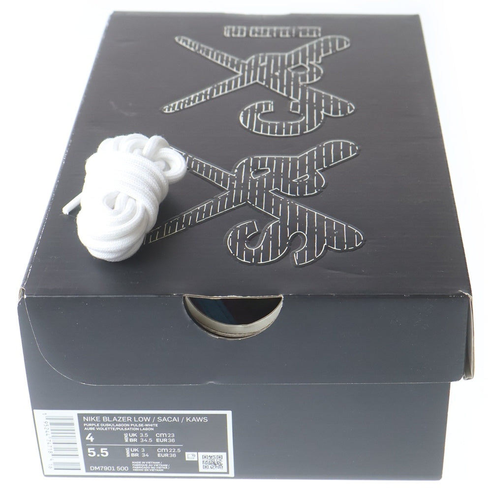 NIKE(ナイキ) ×KAWS×sacai Blazer Low Purple Dusk カウズ サカイ ブレーザー パープルダスク ローカットスニーカー パープル レディース US4/23cm DM7901-500