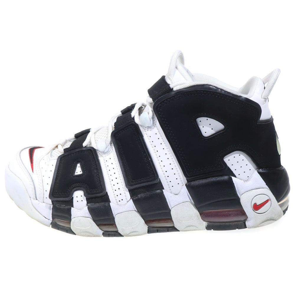 NIKE(ナイキ) Air More up Tempo エアモアアップテンポ ハイカットスニーカー ブラック/ホワイト US9/27cm 414962-105