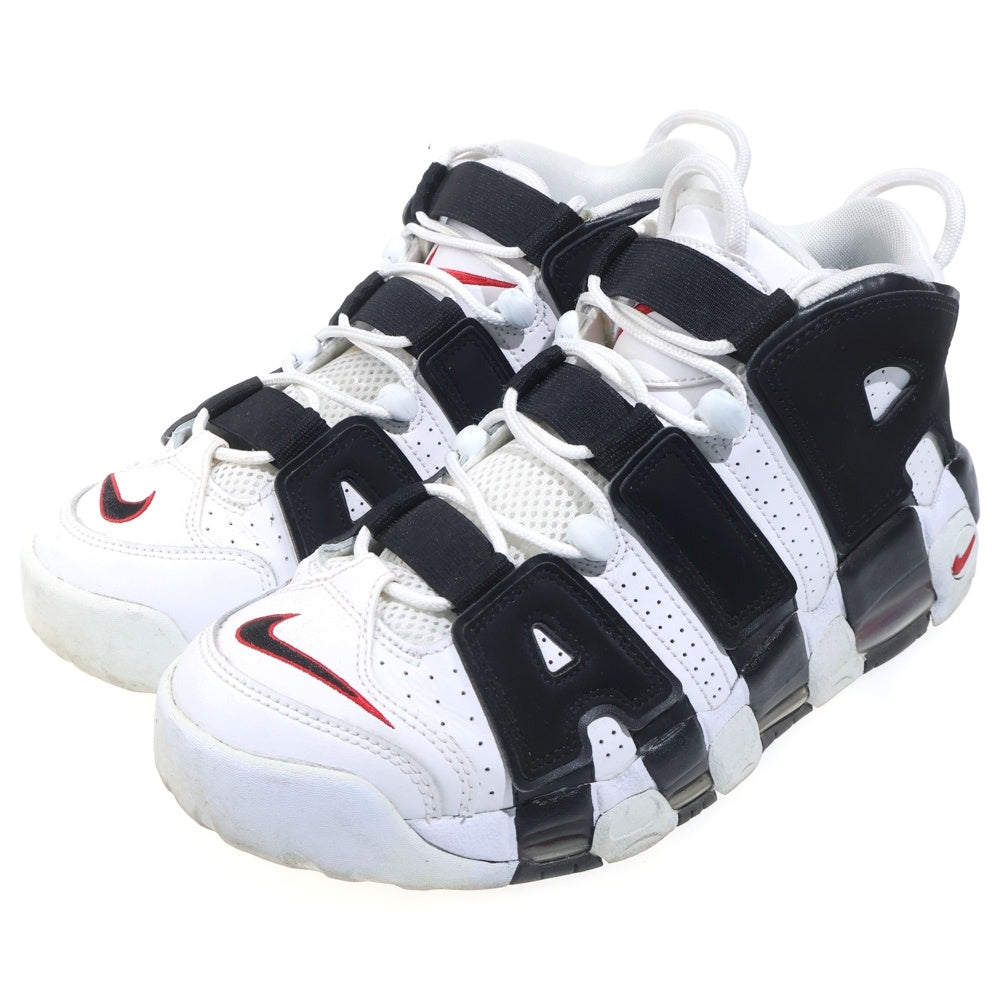 NIKE(ナイキ) Air More up Tempo エアモアアップテンポ ハイカットスニーカー ブラック/ホワイト US9/27cm 414962-105