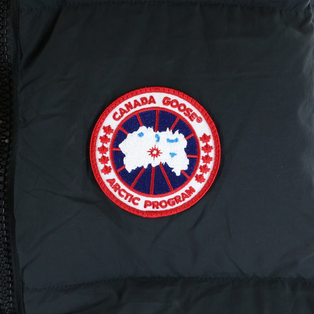 CANADA GOOSE(カナダグース) ロゴワッペン ジップアップ ナイロンダウンベスト ブラック 2804M