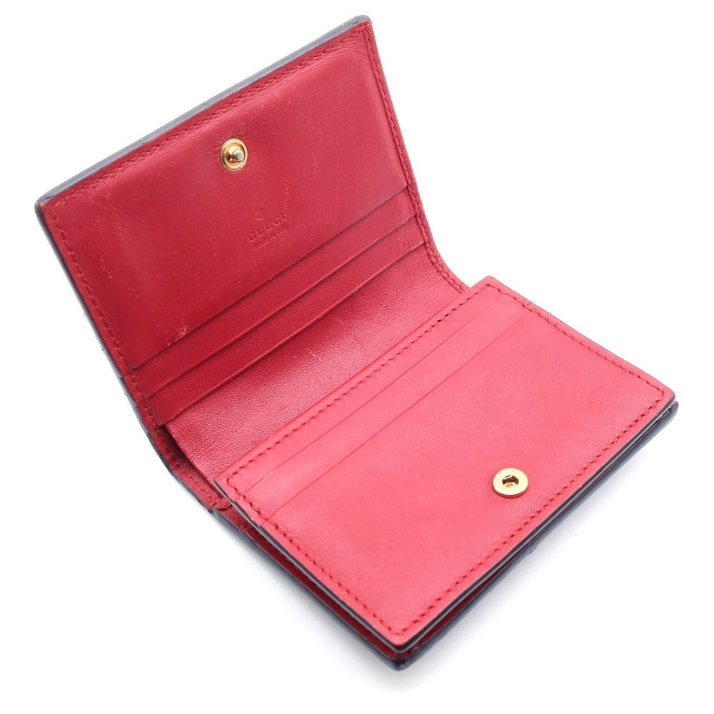GUCCI(グッチ) GGスプリーム ミスティックキャット コンパクトウォレット 二つ折り財布 ベージュ 499380 レディース