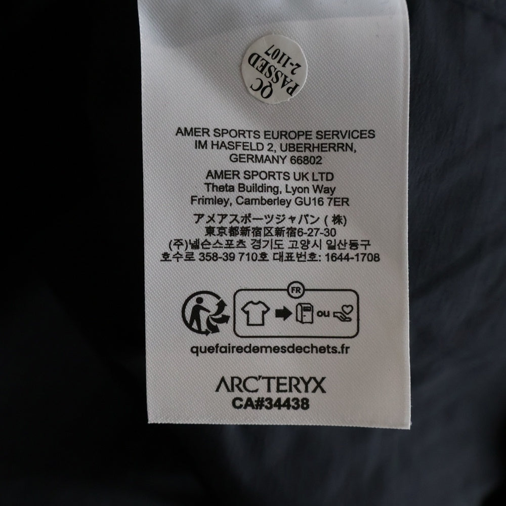 ARC'TERYX(アークテリクス) Squamish Hoody スコーミッシュ ナイロンフーディジャケット ブラック X000007411