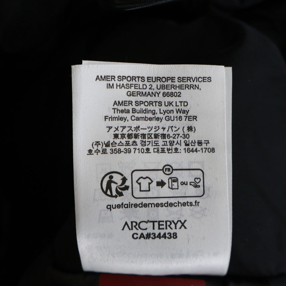 ARC'TERYX(アークテリクス) Beta Insulated Jacket ナイロンフーディーダウンジャケット ブラック X000007341