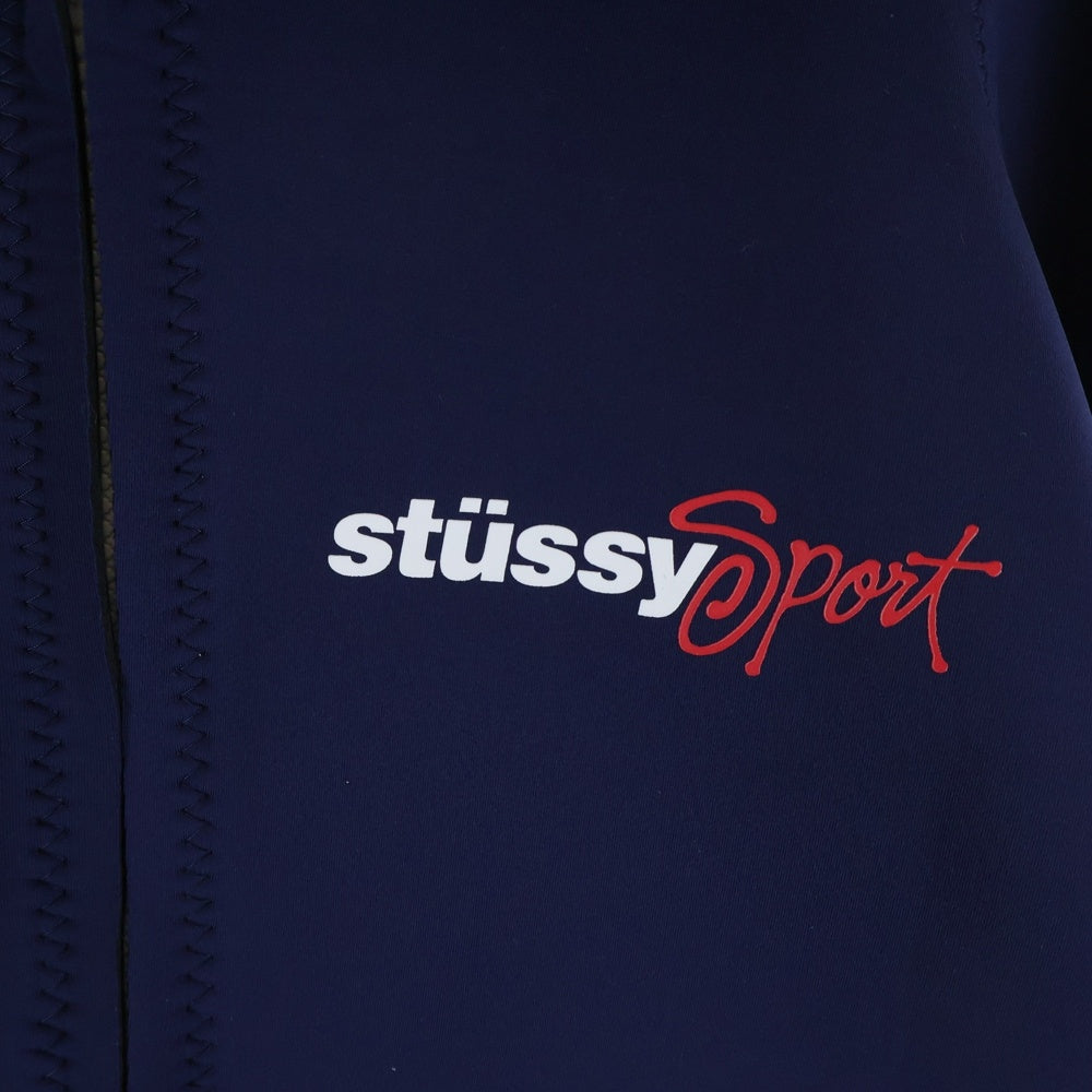 STUSSY(ステューシー) 25AW ×WALES BONNER WB NEOPPRE NE HOODIE ウェールズボナー WB ネオプレン ジップアップフーディージャケット ネイビー/ブルー 315517