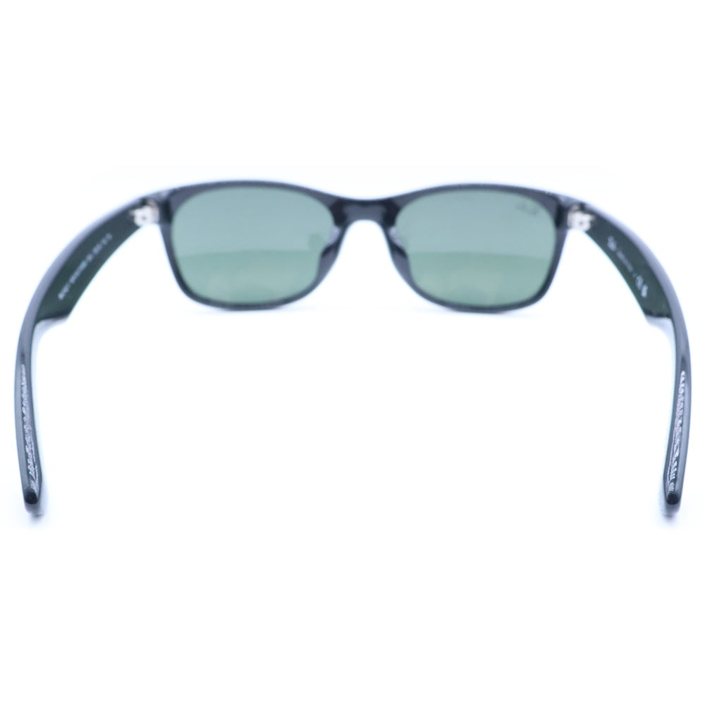 Ray Ban(レイバン) NEW WAYFARER ニューウェイファーラー テンプルロゴ ウェリントンサングラス ブラック/グリーン RB2132-F レディース
