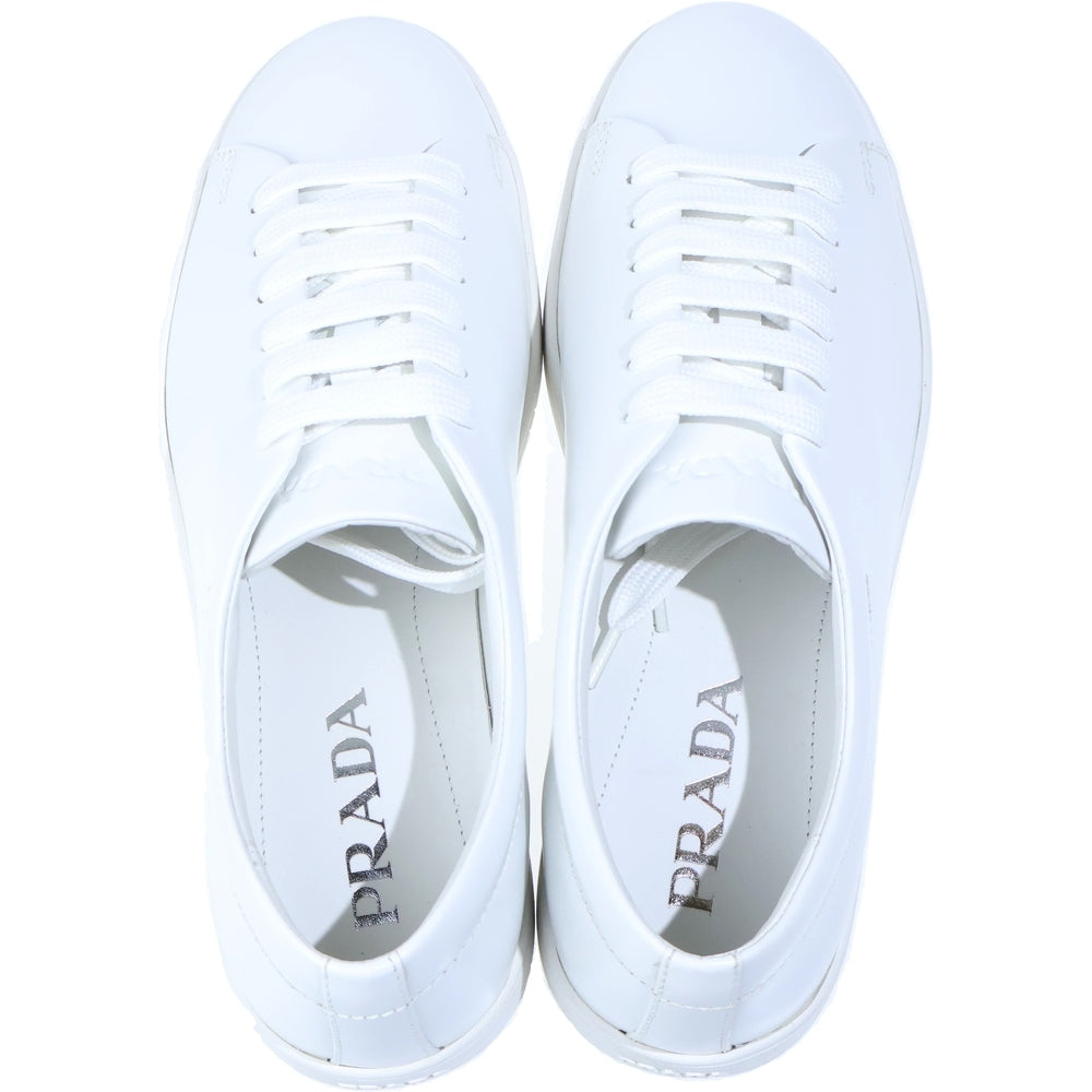 PRADA(プラダ) オールレザー ローカットスニーカー シューズ ホワイト DNC112