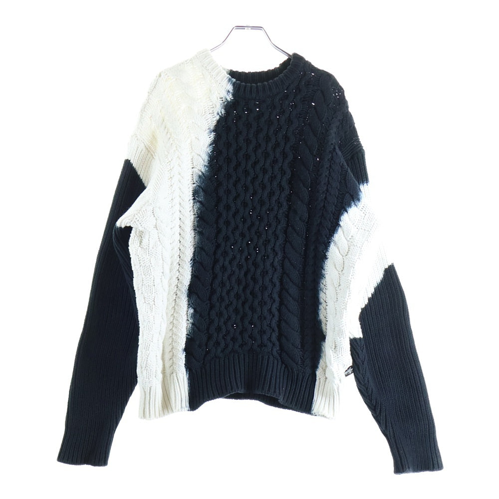 STUSSY(ステューシー) 23AW Tie Dye Fisherman Sweater タイダイフィッシャーマンクルーネックニットセーター 117188