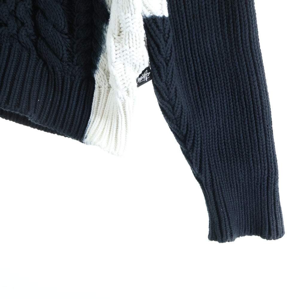 STUSSY(ステューシー) 23AW Tie Dye Fisherman Sweater タイダイフィッシャーマンクルーネックニットセーター 117188