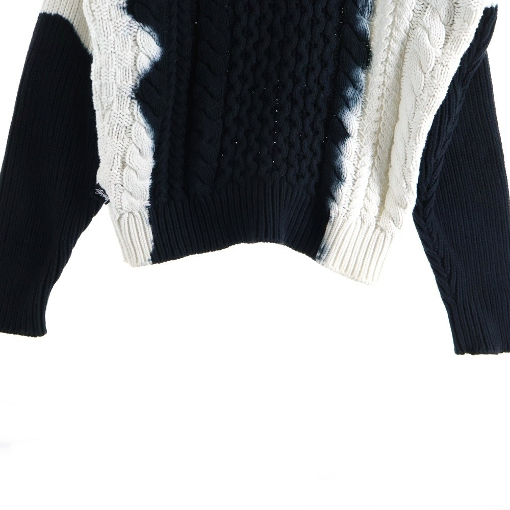 STUSSY(ステューシー) 23AW Tie Dye Fisherman Sweater タイダイフィッシャーマンクルーネックニットセーター 117188