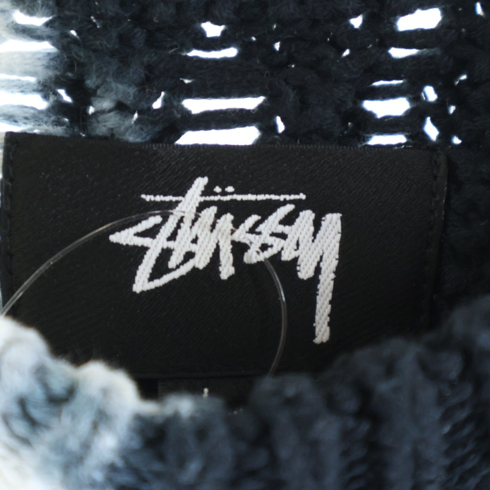 STUSSY(ステューシー) 23AW Tie Dye Fisherman Sweater タイダイフィッシャーマンクルーネックニットセーター 117188