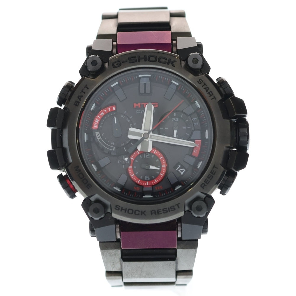 CASIO G-SHOCK(カシオ ジーショック) MT-G G-SHOCK ソーラー電波腕時計 ブラック/レッド MTG-B1000