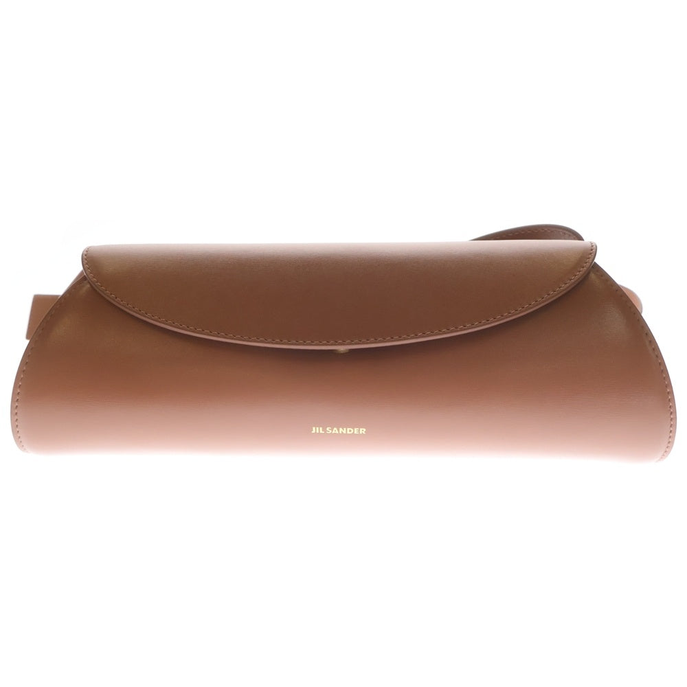 JIL SANDER(ジルサンダー) CANNOLO SMALL カンノーロ スモール レザーショルダーバッグ チェリーウッド J07WD0023 レディース