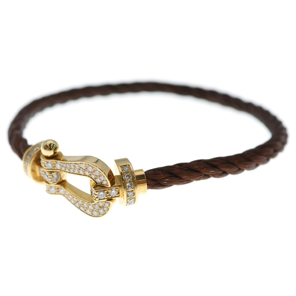 FRED(フレッド) フォース10 LM フルダイヤ ブレスレッド ゴールド/ブラウン