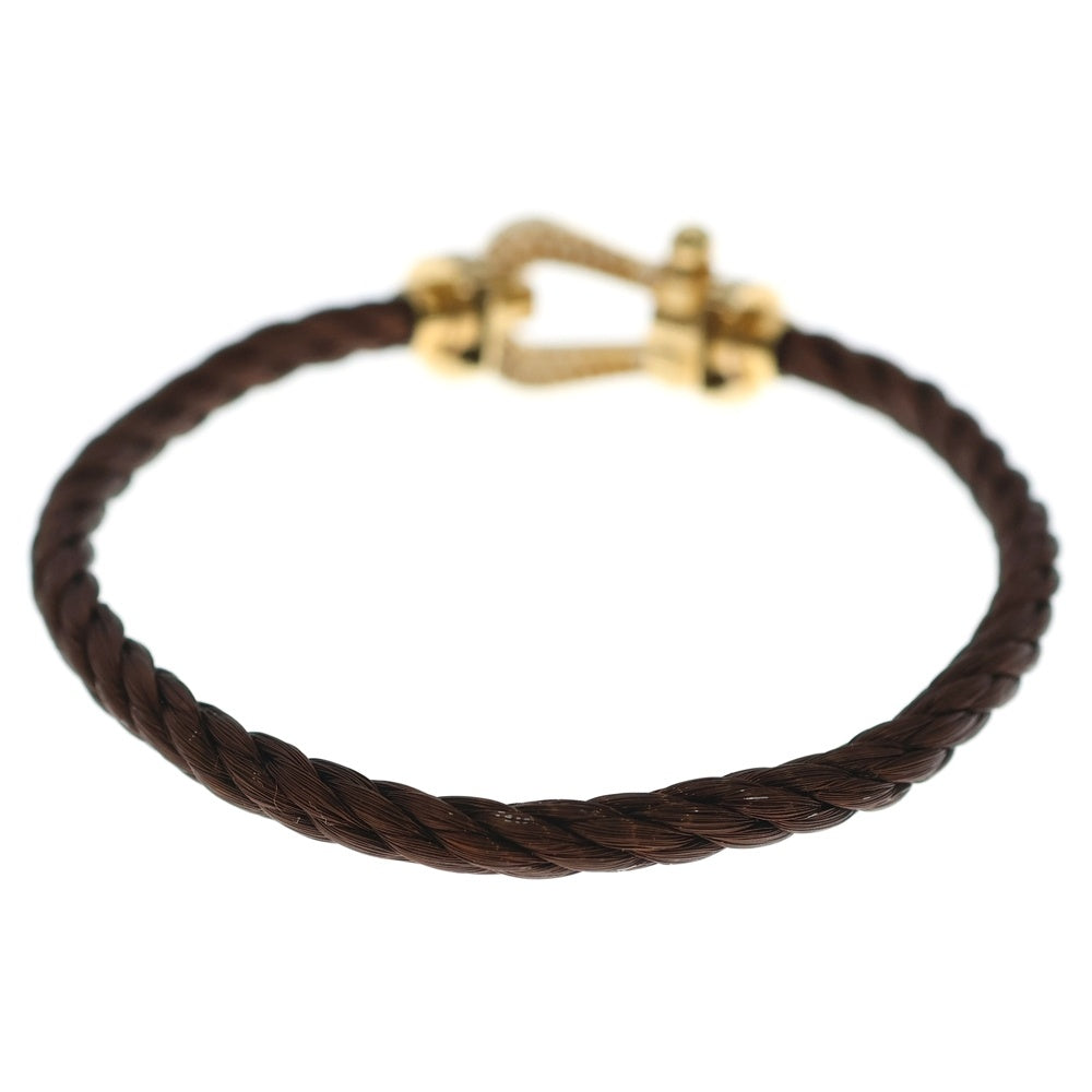 FRED(フレッド) フォース10 LM フルダイヤ ブレスレッド ゴールド/ブラウン