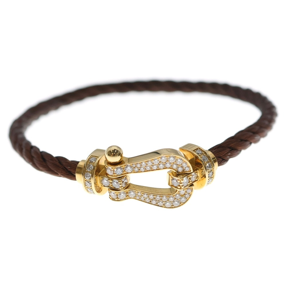 FRED(フレッド) フォース10 LM フルダイヤ ブレスレッド ゴールド/ブラウン