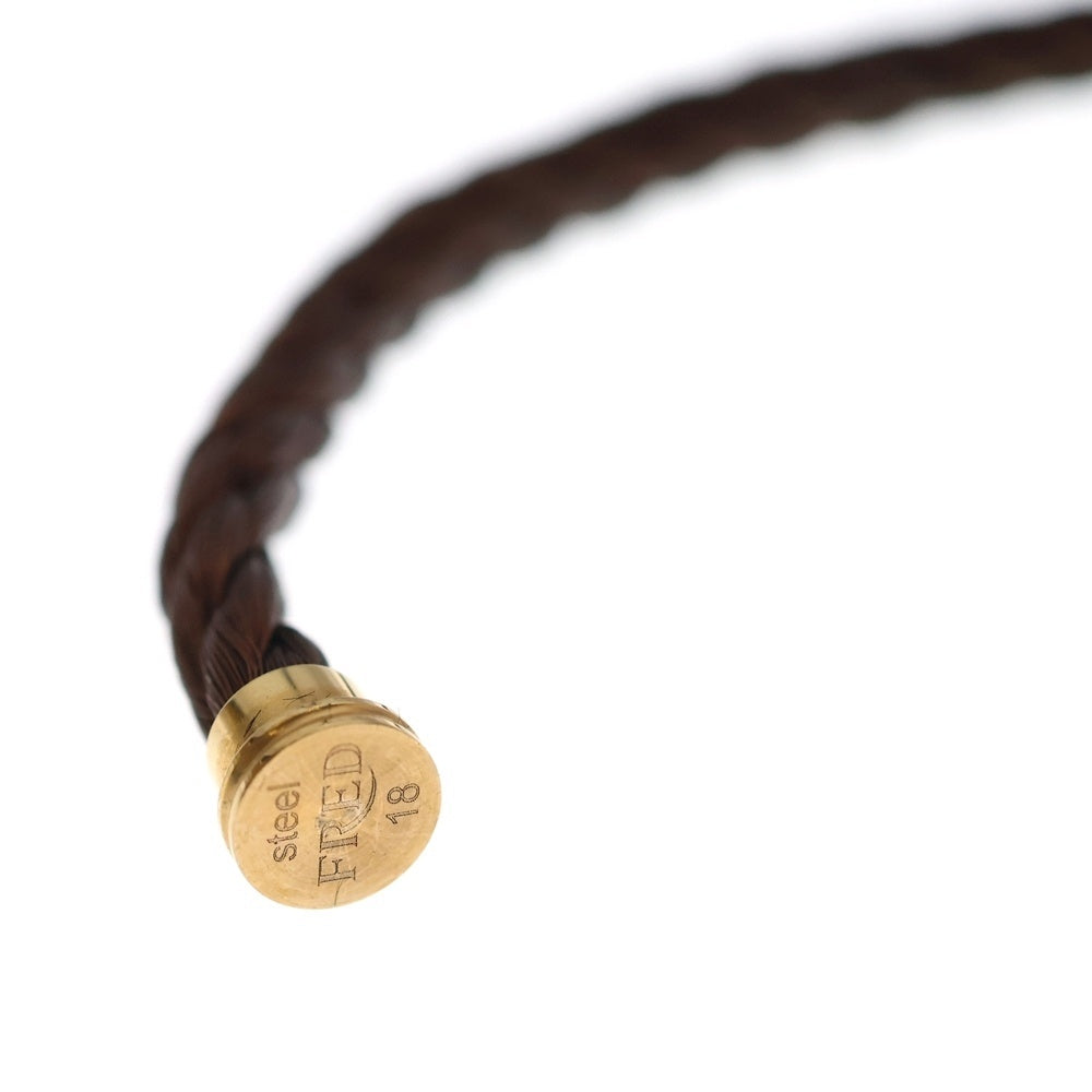 FRED(フレッド) フォース10 LM フルダイヤ ブレスレッド ゴールド/ブラウン