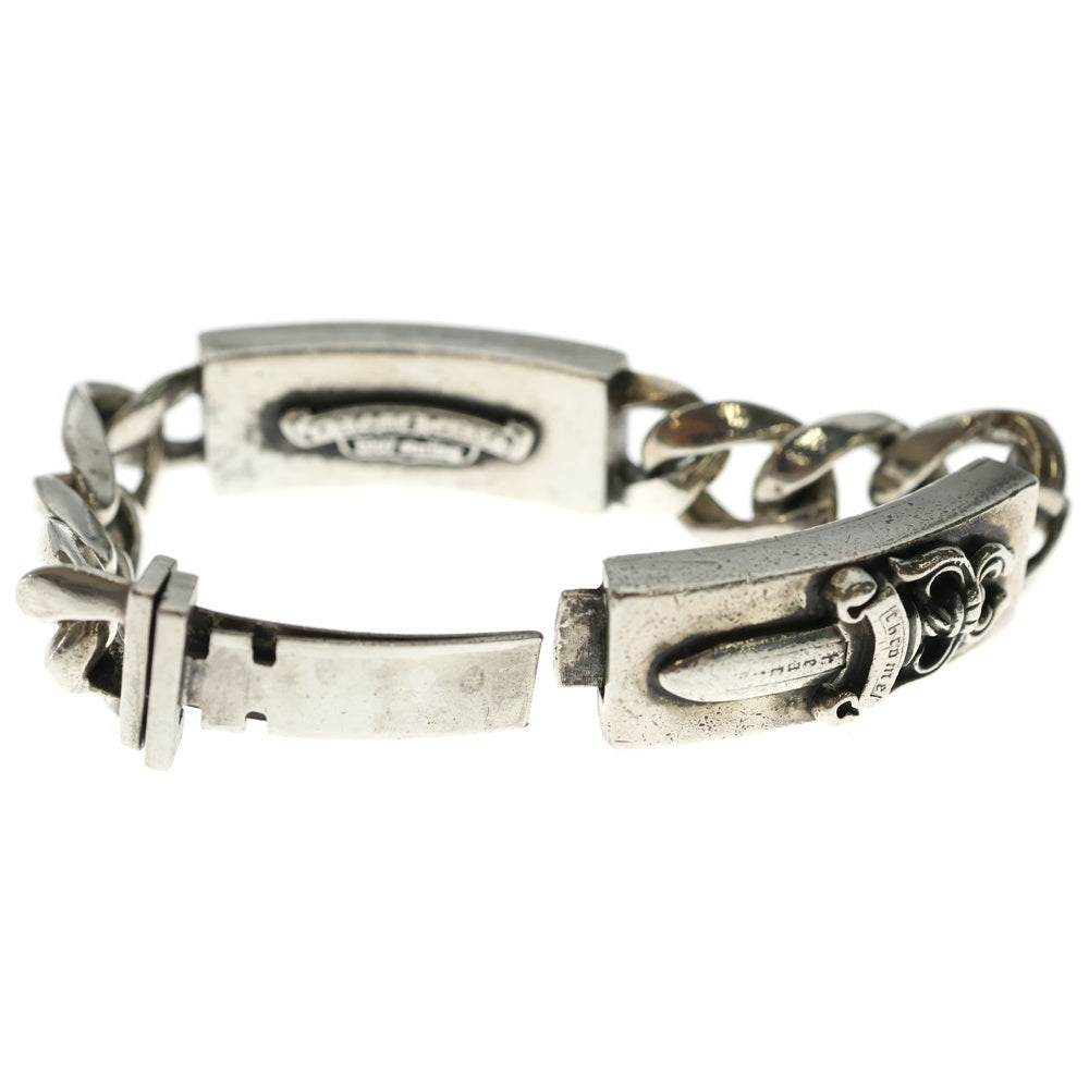CHROME HEARTS(クロムハーツ) ID DBL FLRL DGGR ダブルID フローラルダガー ブレスレット シルバー