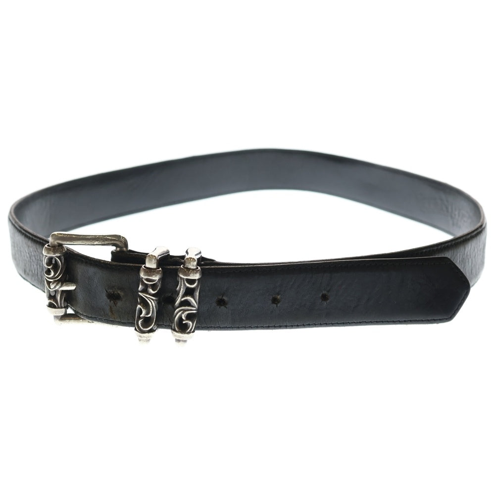 CHROME HEARTS(クロムハーツ) BLT ROLLER 3PC1.5inch 3PCローラーバックル レザーベルト シルバー BCA357