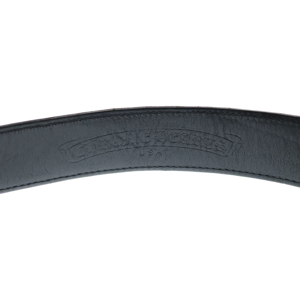 CHROME HEARTS(クロムハーツ) BLT ROLLER 3PC1.5inch 3PCローラーバックル レザーベルト シルバー BCA357