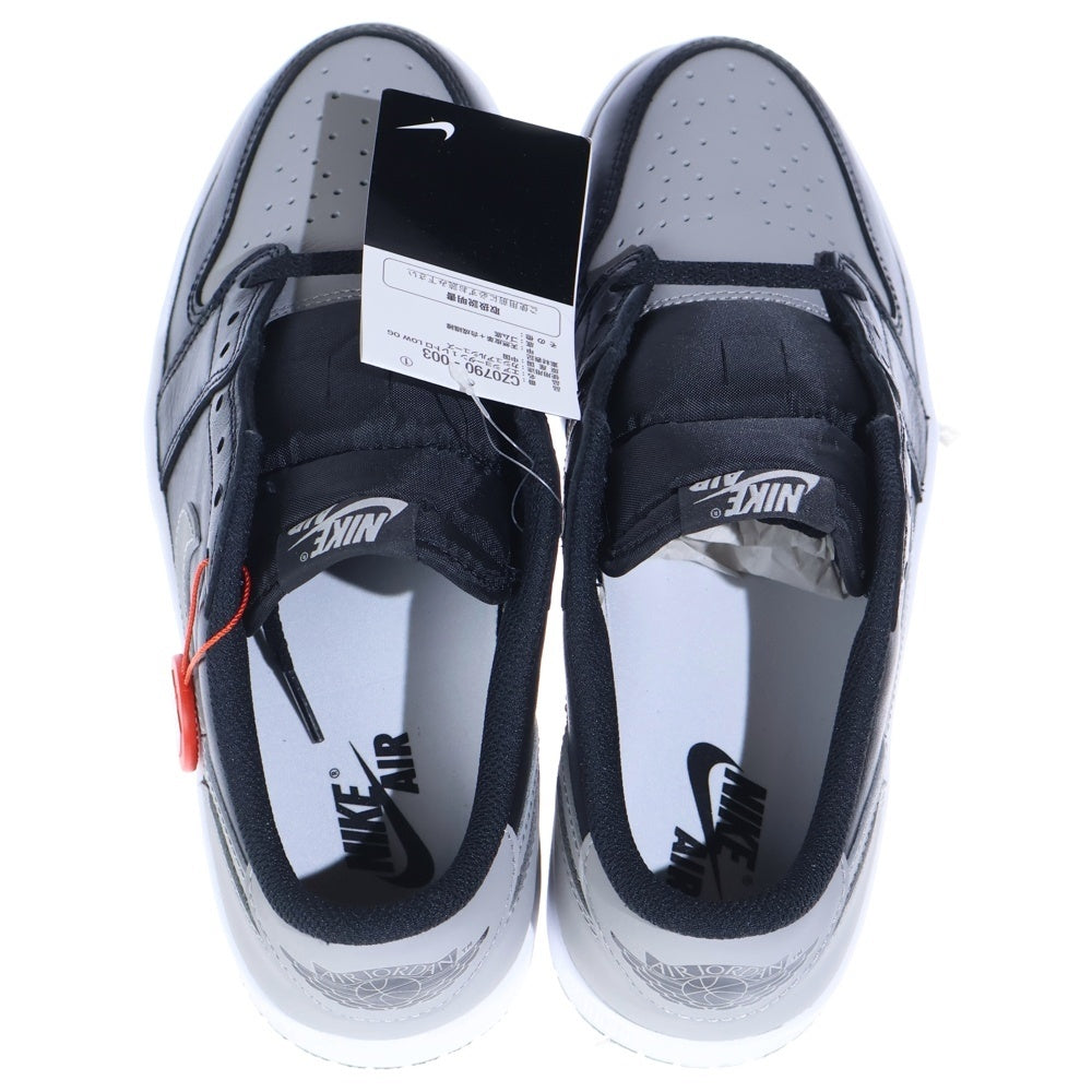 NIKE(ナイキ) Air Jordan 1 Retro Low OG Shadow エアジョーダン1 レトロ OG シャドウ ローカットスニーカー グレー US8.5/26.5cm CZ0790-003