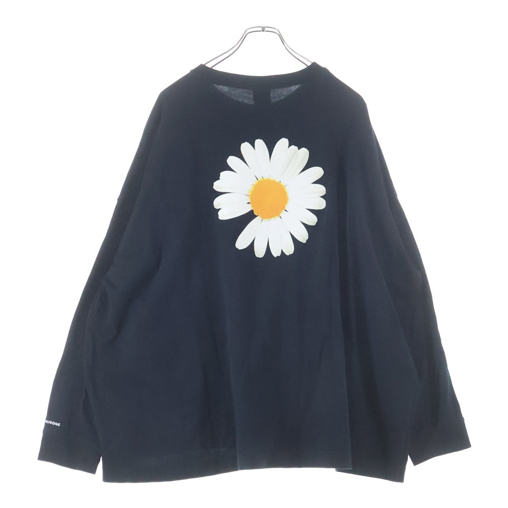 NIKE(ナイキ) ×PEACEMINUSONE LS Tee バッグデイジープリント クルーネック長袖Tシャツカットソー ブラック DR0097-010